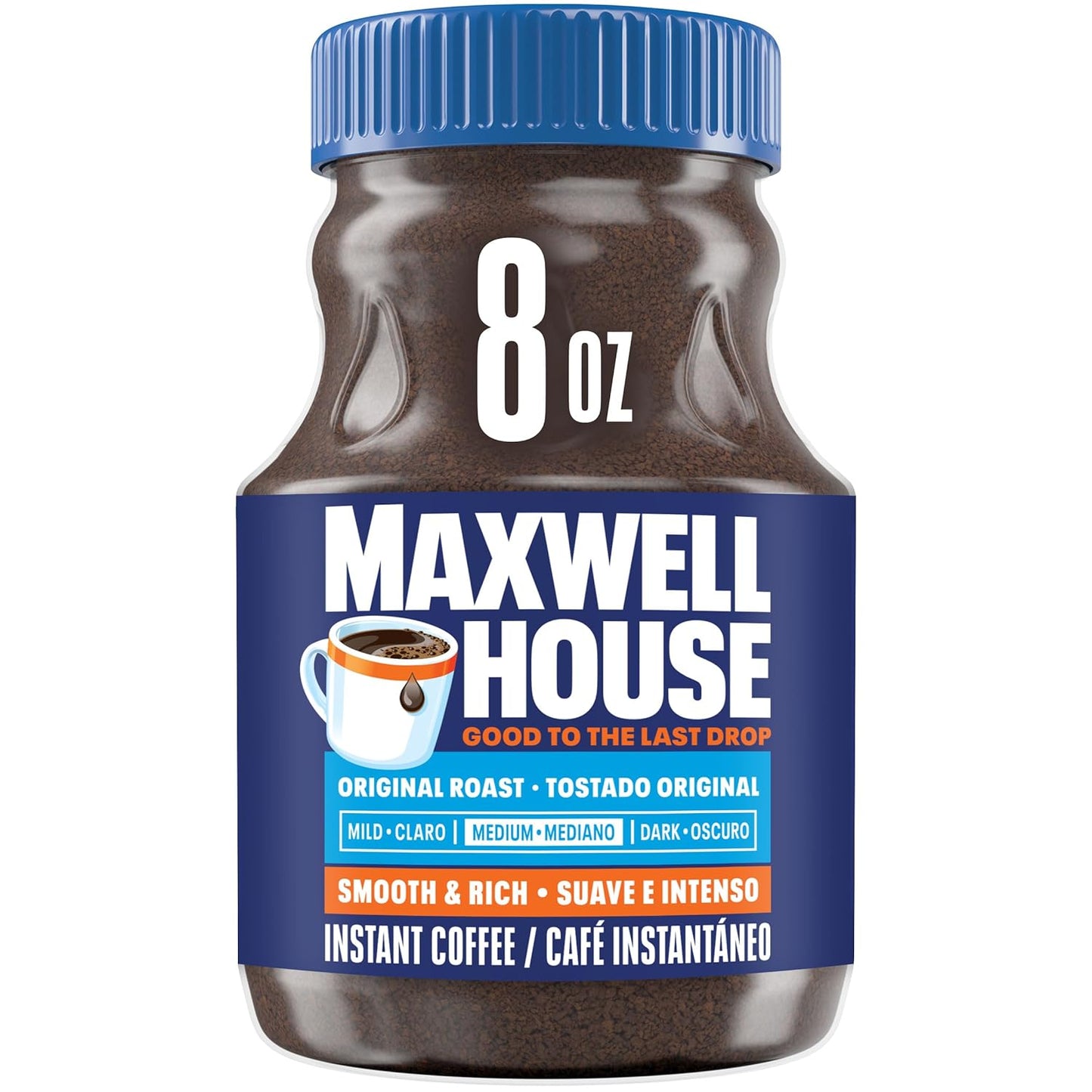 mild roast breakfast blend ground coffee in a 38.8 oz resealable canister