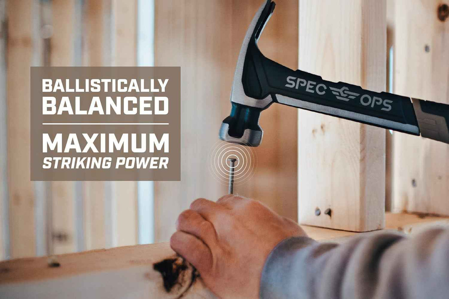 Spec Ops Tools Framing Hammer, 22 oz MIL-SPEC Construction for Outdoor Deck and Fence Builds
