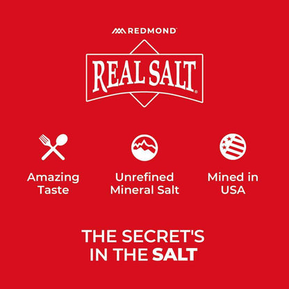 Redmond Real Sea Salt - Thoughtful Housewarming Gift for Foodies, 10 oz Reusable Shaker