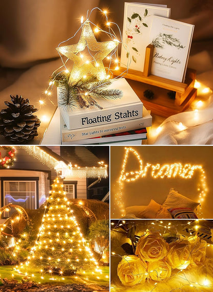 Minetom Twinkle Fairy Lights – Thoughtful Birthday Gift for Her, 33 ft USB String Lights with Remote and Timer for Cozy Bedroom Setup