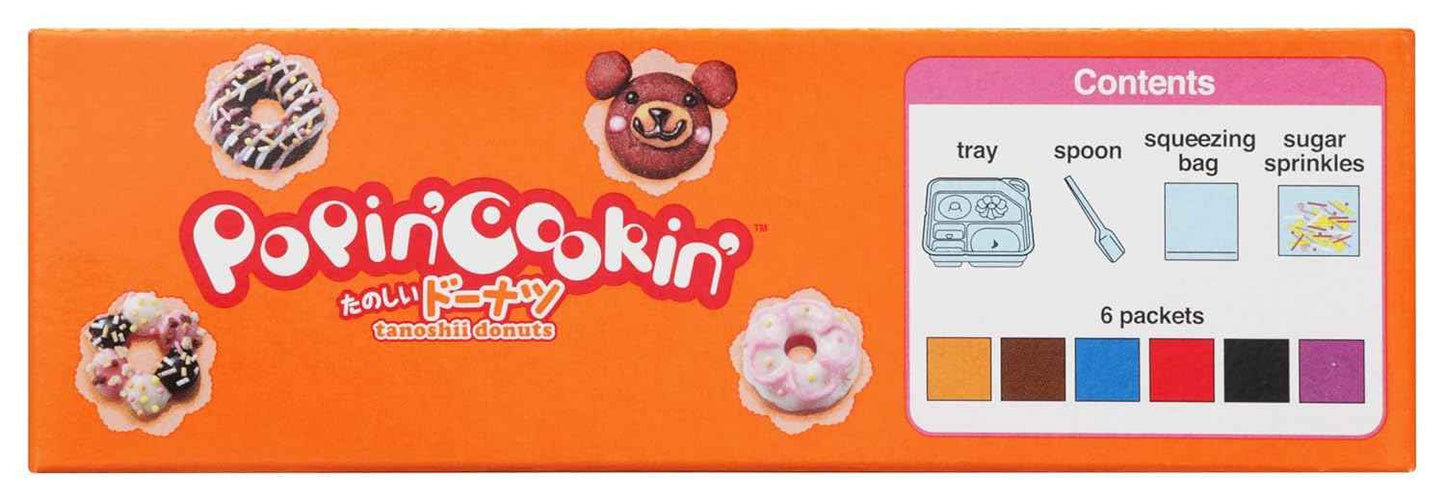 Kracie Popin' Cookin' DIY Candy Donut Kit – No-Bake Cooking Activity for Kids Ages 5-12, Rainy Day Playroom Fun