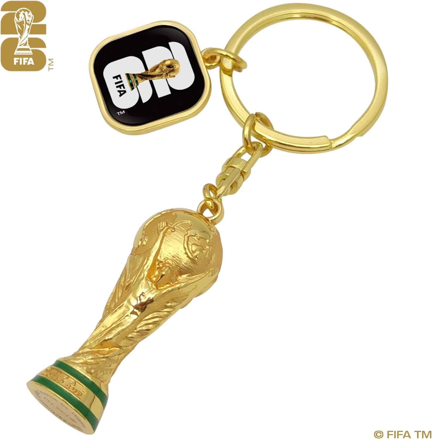 FIFA World Cup 2026 Trophy Keychain – Birthday Gift for Soccer Fan, National Team Colors