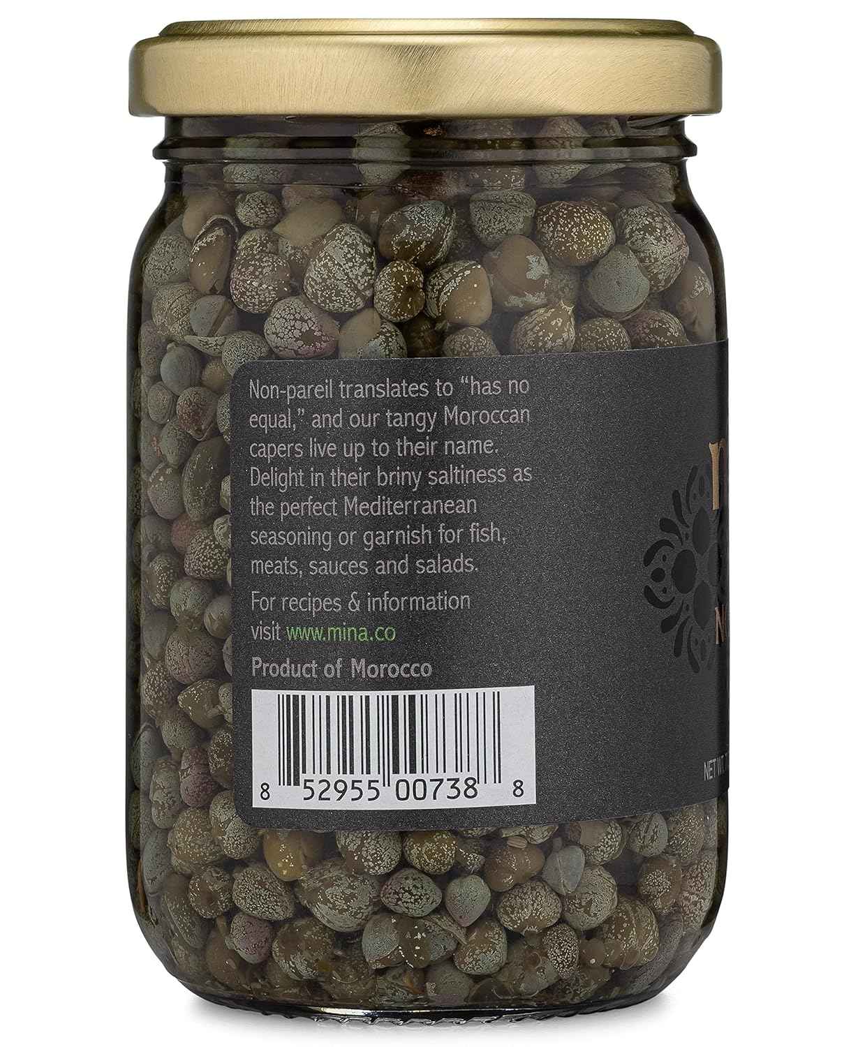 Mina Non-Pareil Capers 7 oz – Clean-Label Pantry Essential with Only Four Ingredients