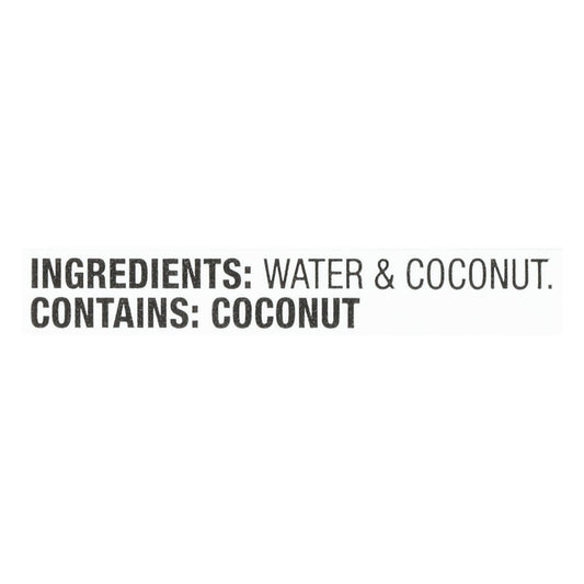 minimal three-ingredient formula: coconut, water, guar gum