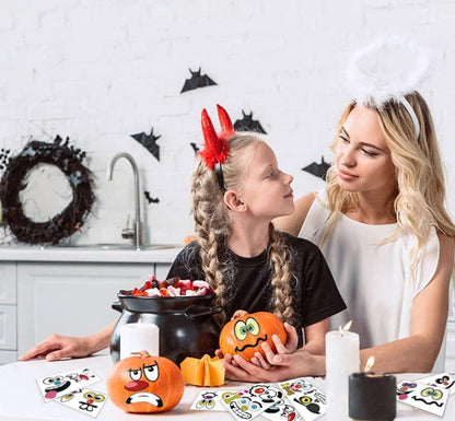 MiniPumpkin Peel-and-Stick Faces – Kid-Friendly Halloween Craft for Home and Classroom
