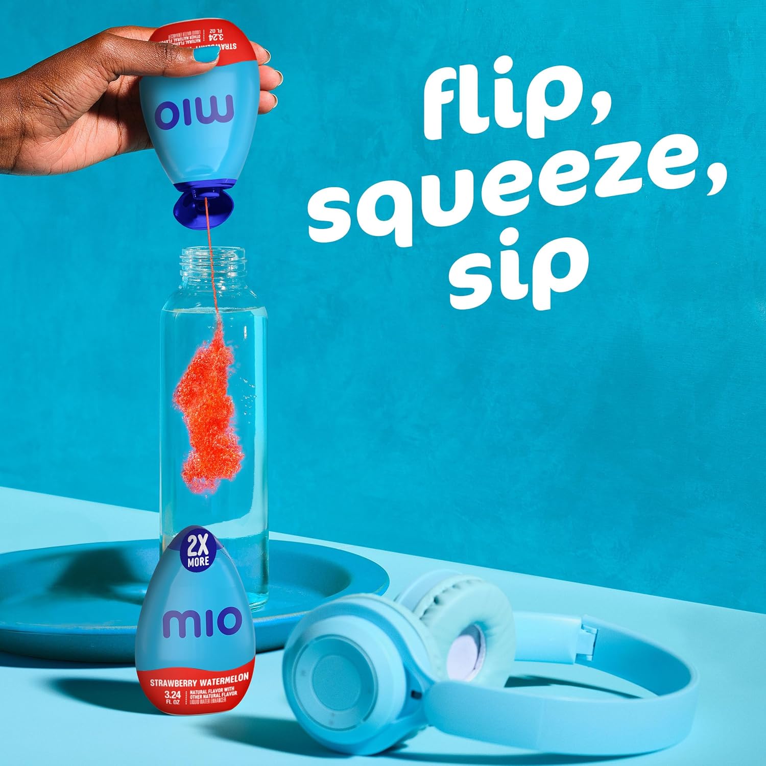 mio Strawberry Watermelon Travel Water Enhancer – Pocket-Sized Sugar-Free Hydration for Road Trips and Hiking