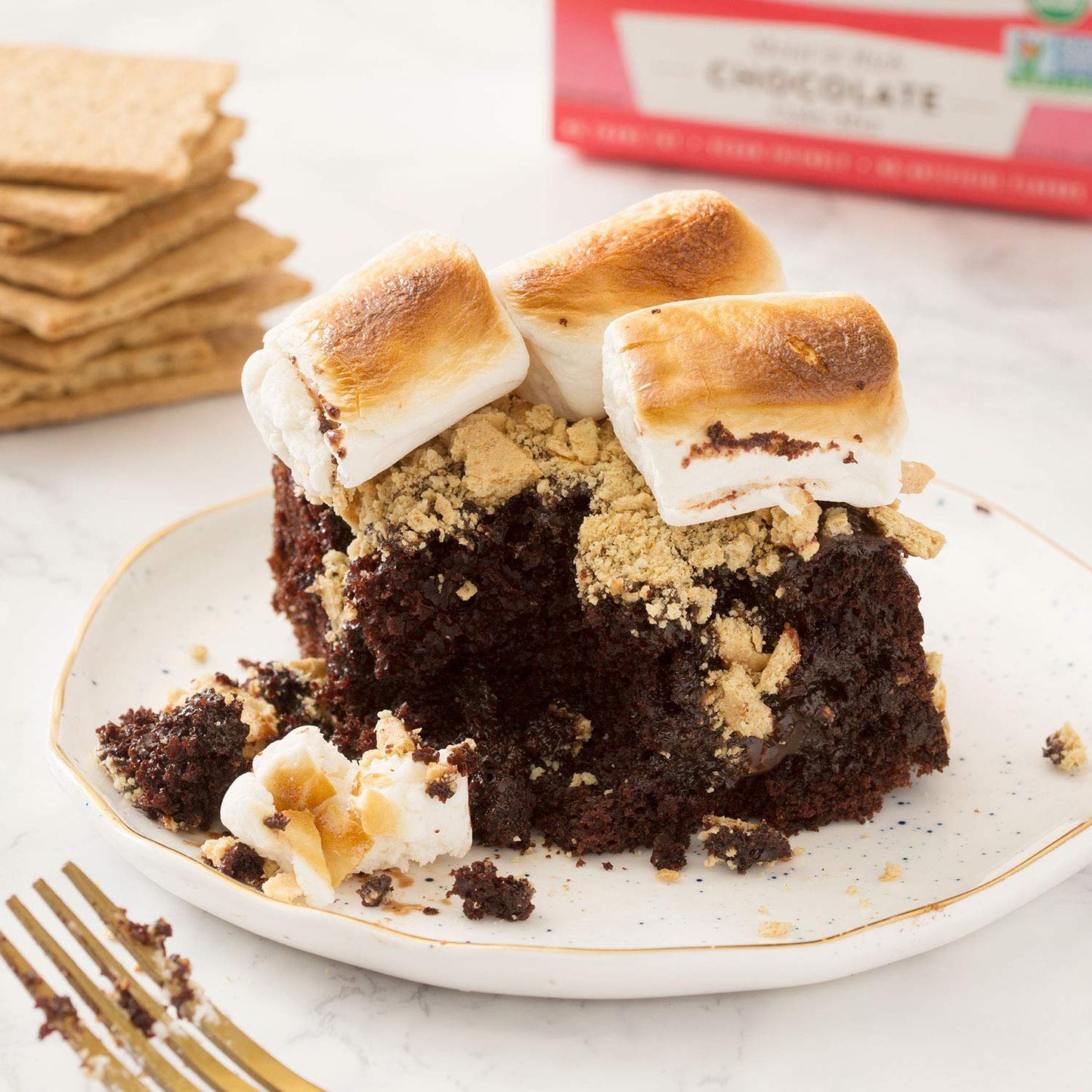 Miss Jones Baking Organic Chocolate Cake Mix – Clean-Ingredient Dessert for Wellness-Minded Home Bakers, Vegan and Non-GMO