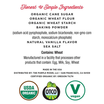 Miss Jones Baking Organic Yellow Cake Mix – Clean-Label Vegan Baking for Health-Conscious Home Bakers, Non-GMO Vanilla Cake with No Artificial Additives