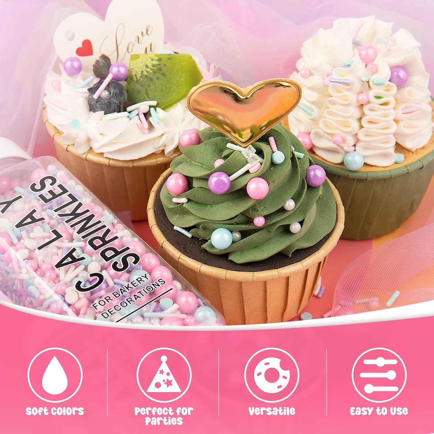 Pastel Sprinkle Mix – Thoughtful Baking Gift for Mom and Home Bakers