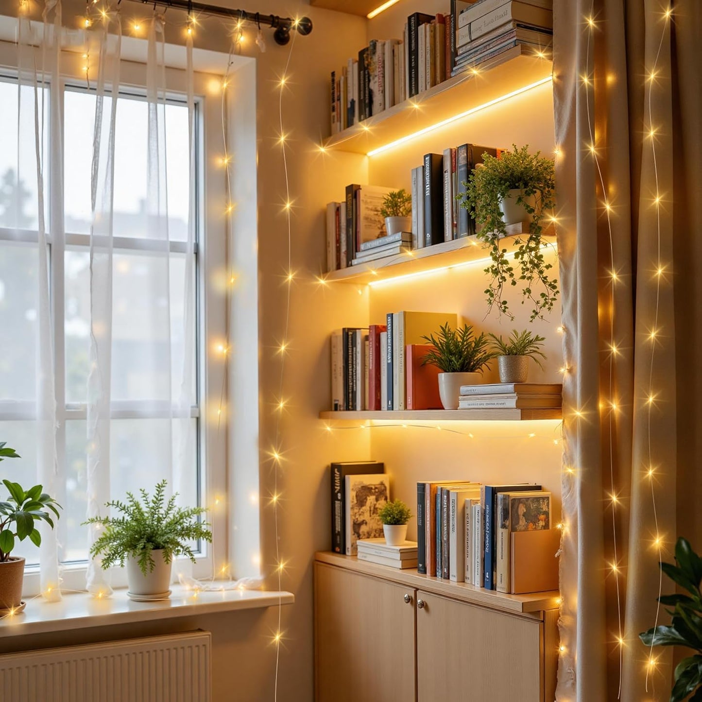 Mlambert LED Fairy Lights with Timer – Thoughtful Birthday Gift for Her, Rechargeable Cozy Bedroom Decor for Mom and Friends