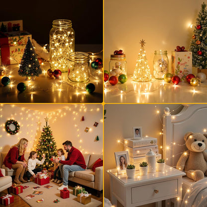 Mlambert LED Fairy Lights with Timer – Thoughtful Birthday Gift for Her, Rechargeable Cozy Bedroom Decor for Mom and Friends