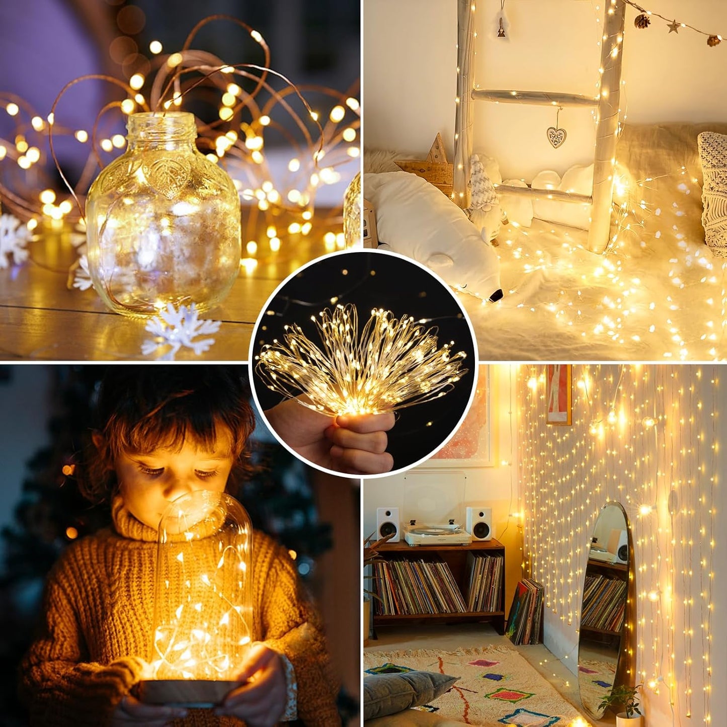 Mlambert Waterproof Fairy Lights – Patio and Garden String Lights Battery Powered with Remote