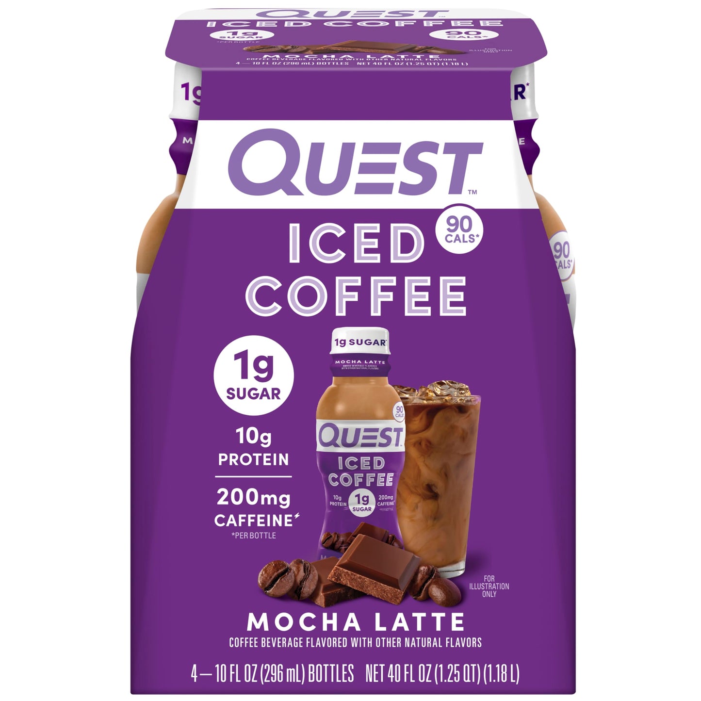 Mocha Latte - 2.5 Fl Oz (Pack of 4)