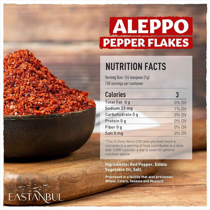 Eastanbul Pul Biber Turkish Flakes – Healthy Pantry Staple for Plant-Based Meal Prep, Gluten-Free