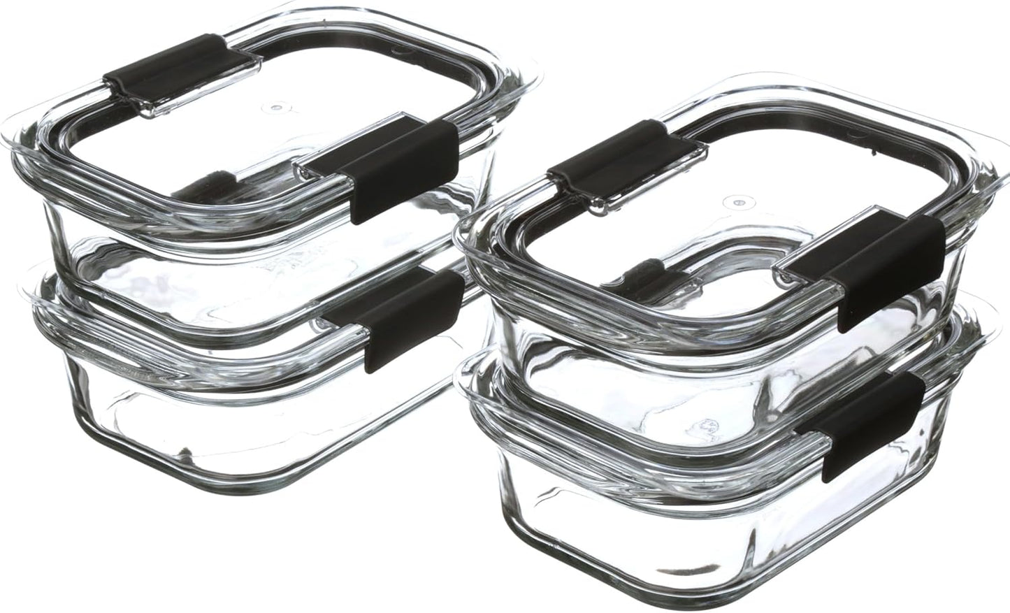 modular rectangular shape for stackable storage and universal lids that fit all brilliance sizes