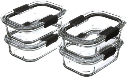 modular rectangular shape for stackable storage and universal lids that fit all brilliance sizes
