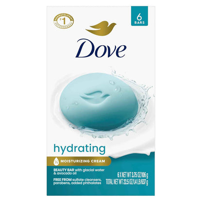 Dove Beauty Bar Sensitive Skin Cleanser – Nightly Wind-Down Ritual for Dry Skin Self-Care, Hydrating Body Wash Bar