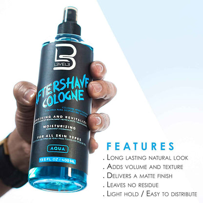 L3 Level 3 After Shave Spray – Self-Care Grooming Essential, Peppermint and Lavender Calming Mist for Men