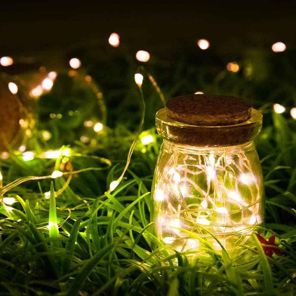 GIGALUMI Flameless Fairy Lights – Safe Bedroom Night Light for Kids and Pets, Battery Operated LED