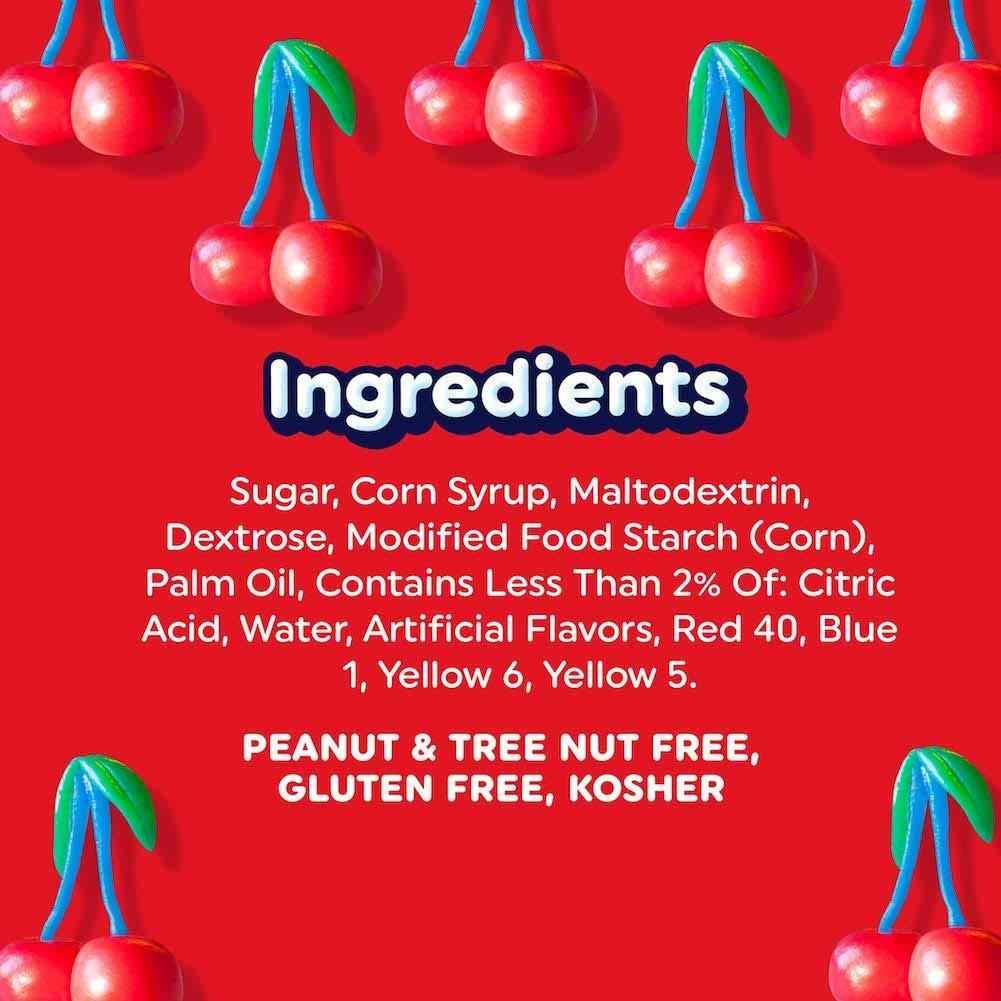 Airheads Candy Cherry – Allergen-Free Pantry Staple for Shared Households, Bulk Pack of 36