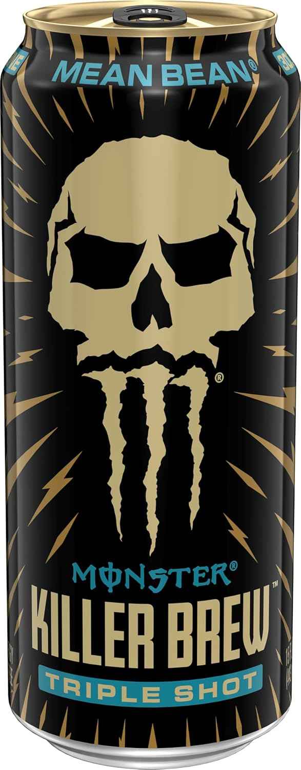 Monster Energy Killer Brew Mean Bean – Portable 15oz Coffee Energy for Road Trips and Long Drives