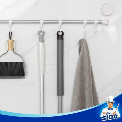 MR.SIGA Heavy Duty Grout Scrub Brush with Long Handle – Professional Tile Cleaning Tool for House Cleaners and Rental Hosts