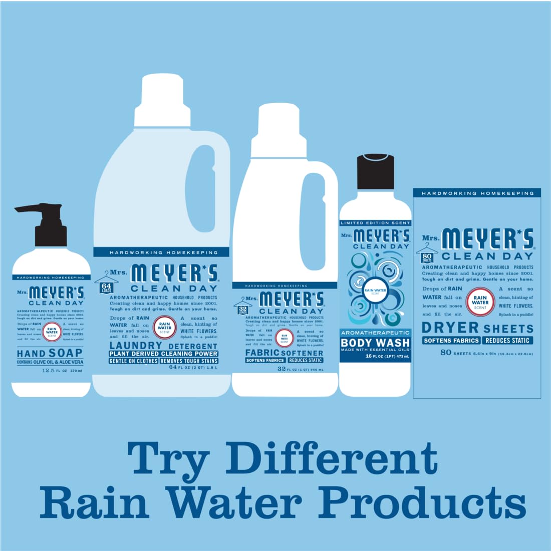 Mrs. Meyer's Clean Day Hand Soap Refill – Lavender Aromatherapy for Meditation & Stress Relief