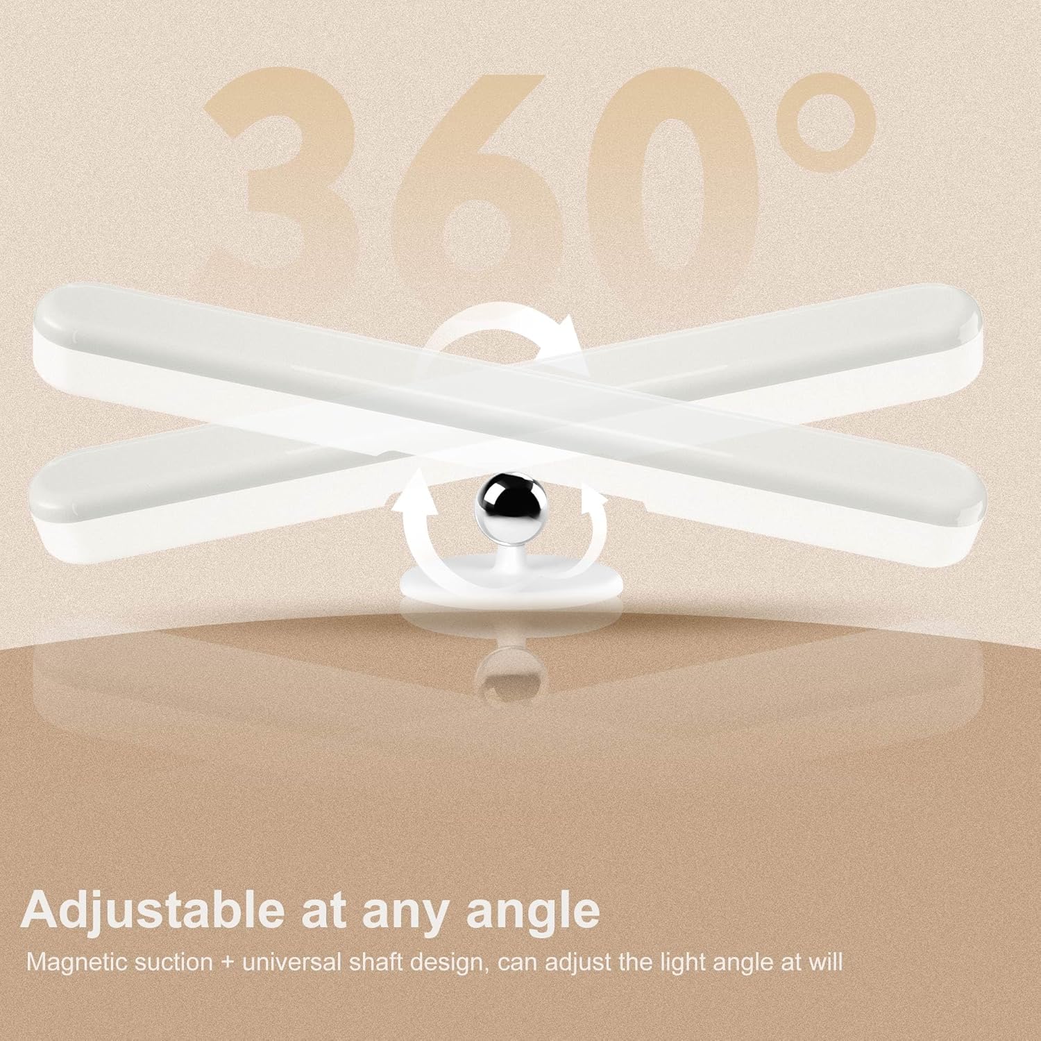 multi-angle adjustable light head for directional illumination
