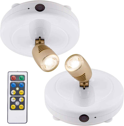 BIGLIGHT Battery Spotlight – Child and Pet-Safe Accent Light for Bedrooms, No Heat and No Open Flame
