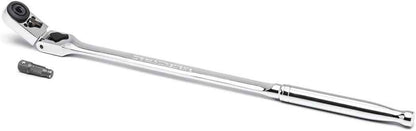 GEARWRENCH 1/4" Drive 72-Tooth Locking Flex Slim Head Ratchet 12" - 81030 Gift for the Mechanic Who Has Everything