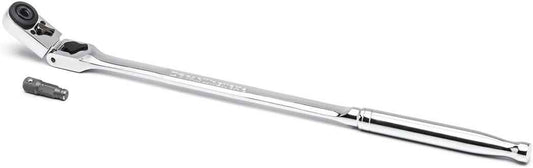 GEARWRENCH 1/4" Drive 72-Tooth Locking Flex Slim Head Ratchet 12" - 81030 Gift for the Mechanic Who Has Everything