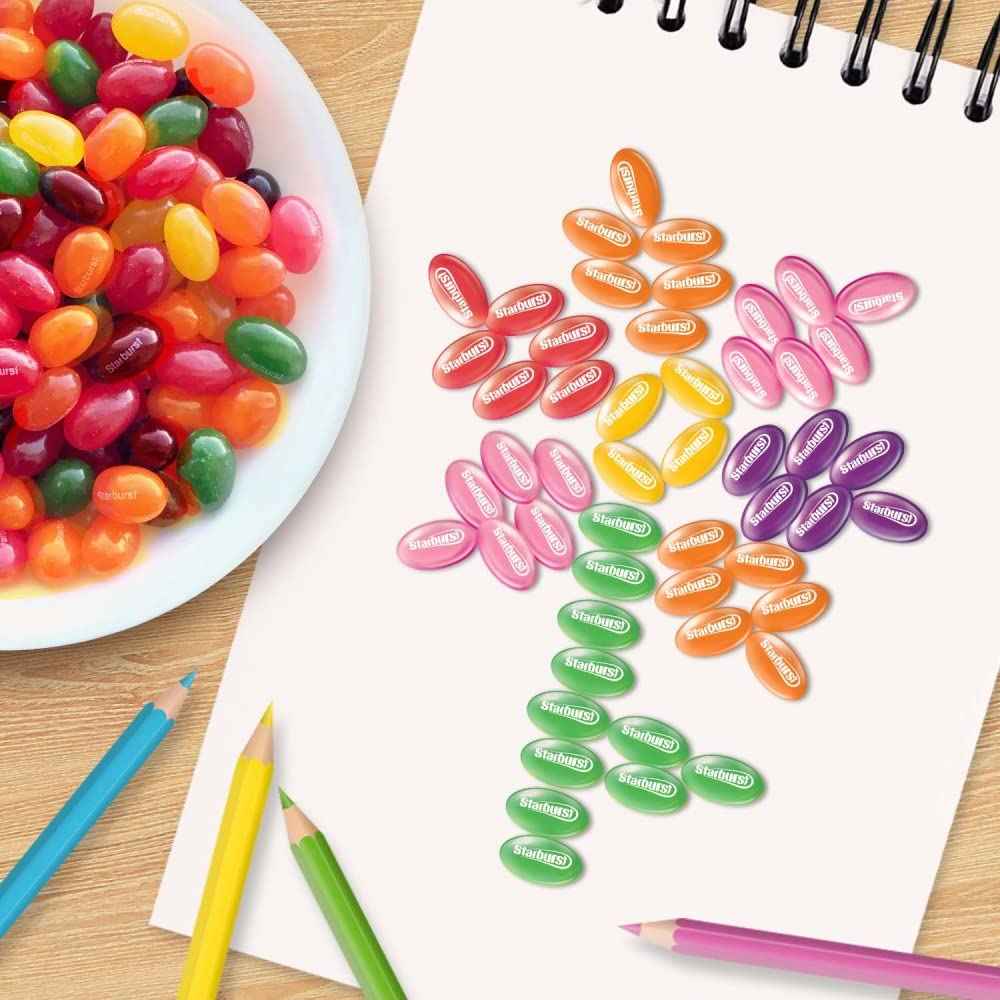 STARBURST Original Jelly Beans Chewy Candy, 14 oz Bag – Colorful Easter Basket Candy Safe for Kids and Toddlers