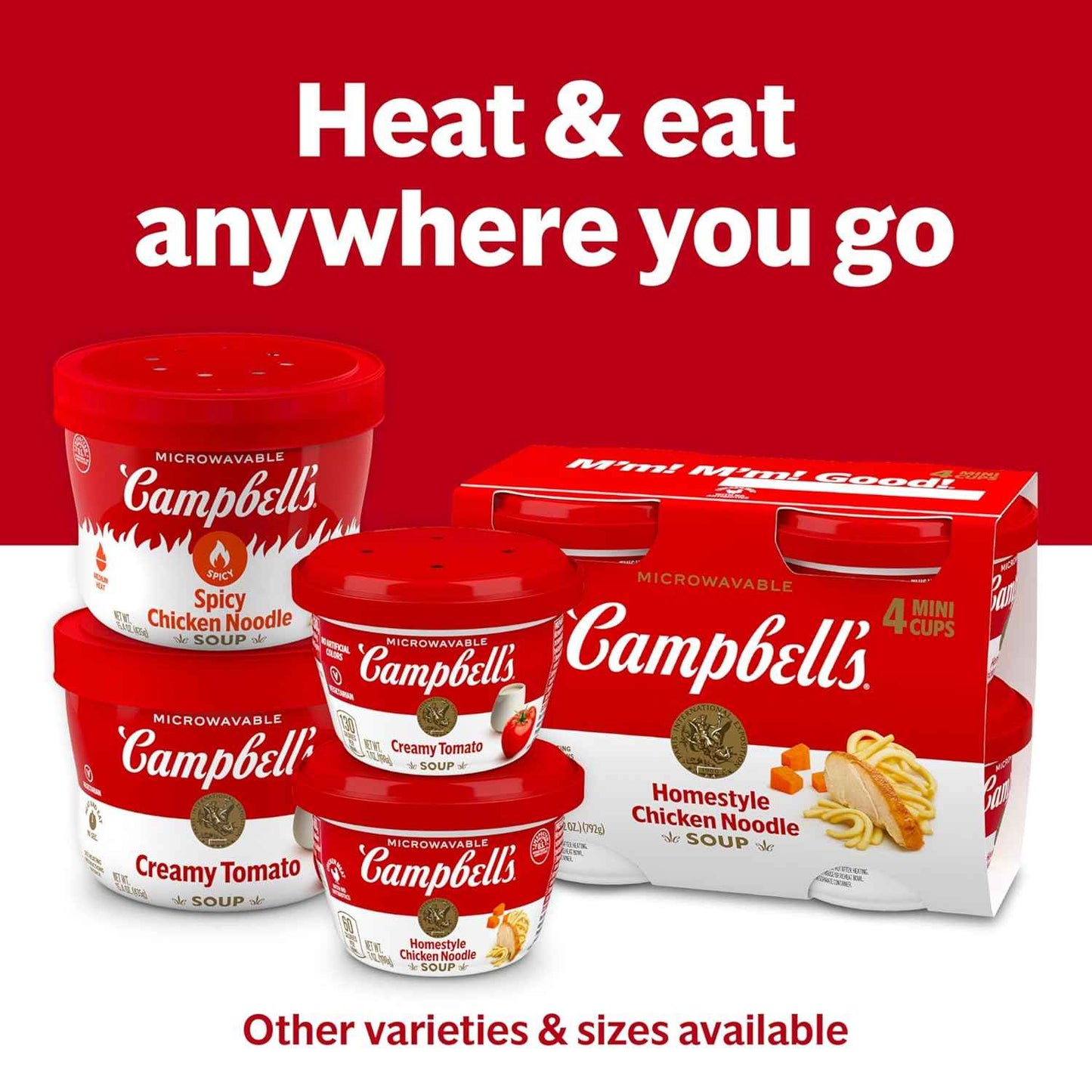 Campbell's Chicken Noodle Microwavable Bowl – Fast Fuel for Late-Night Study Sessions in the Dorm