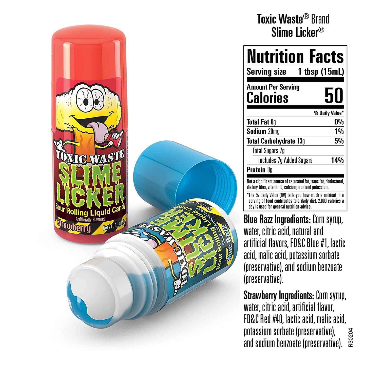 Toxic Waste Slime Licker 2.0 Sealed Sour Liquid Candy for Road Trips, Camping Snacks and Travel Treats