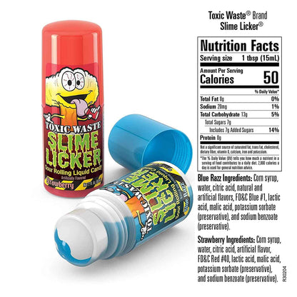 Toxic Waste Slime Licker 2.0 Sealed Sour Liquid Candy for Road Trips, Camping Snacks and Travel Treats