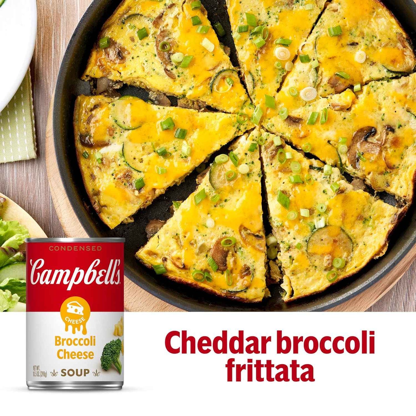 Campbell's Condensed Broccoli Cheese Soup, 10.5 oz Can – Pantry Staple for Work-from-Home Lunch Breaks