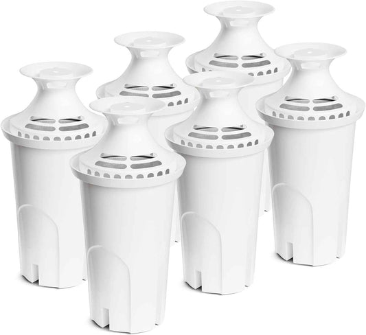 DESENRUIS Brita-Compatible Water Filter 6-Pack – Practical Housewarming Gift for New Homeowners and Renters