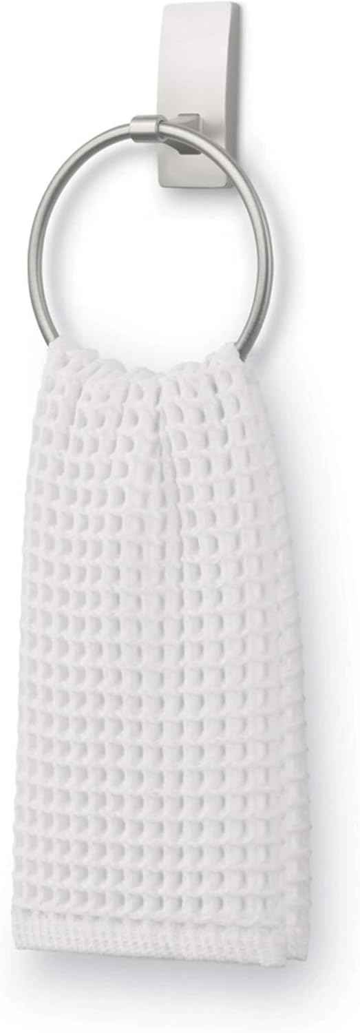 Command Black Hand Towel Holder – Practical Housewarming Gift for Apartment Dwellers, Damage-Free Bathroom Install