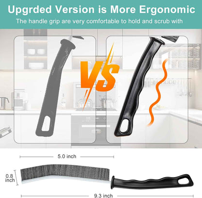 ECOZAY Hard-Bristled Gap Brush – Living Space Upgrade for Sparkling Tile Seams and Window Tracks