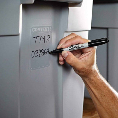 Sharpie Permanent Markers Fine Point Black – Home Office Labeling Essential for Files, Bins & Notebooks