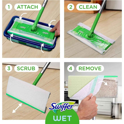 Swiffer Sweeper Lavender Mop Refills – Aromatherapy Floor Reset for the Bathroom and Bedroom Wind-Down, Febreze Scented Wet Cloths, 32 Count