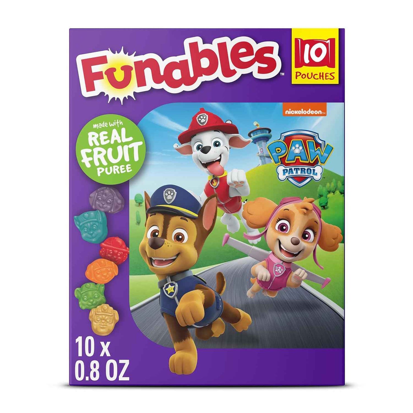 Funables Barbie Fruity Snacks – Gift Bag Treat for Grandparents Visiting the Grandkids, 10 Individually Wrapped Pouches