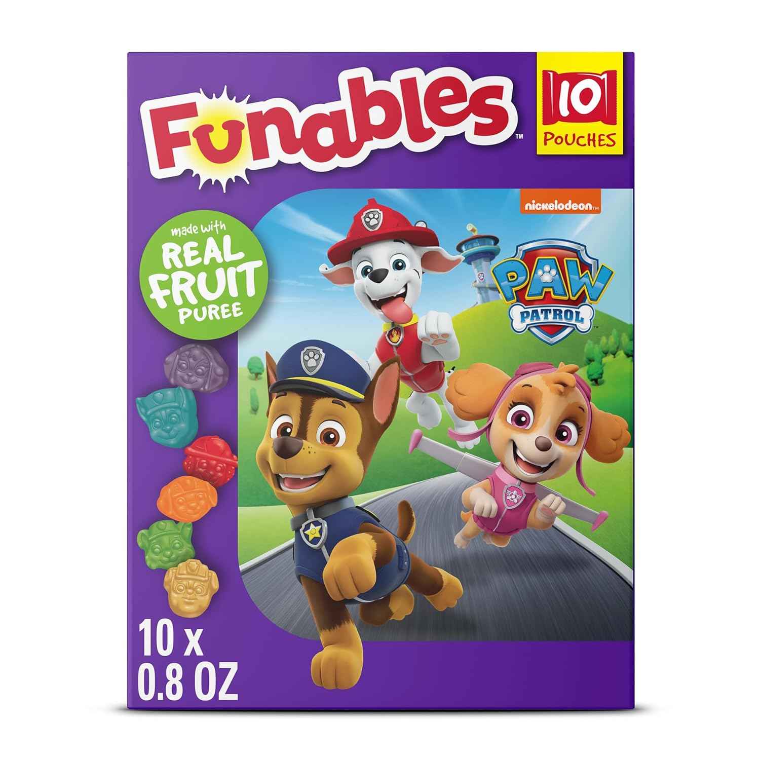 Funables Barbie Fruity Snacks – Gift Bag Treat for Grandparents Visiting the Grandkids, 10 Individually Wrapped Pouches