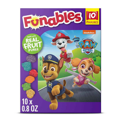 Funables Barbie Fruity Snacks – Gift Bag Treat for Grandparents Visiting the Grandkids, 10 Individually Wrapped Pouches
