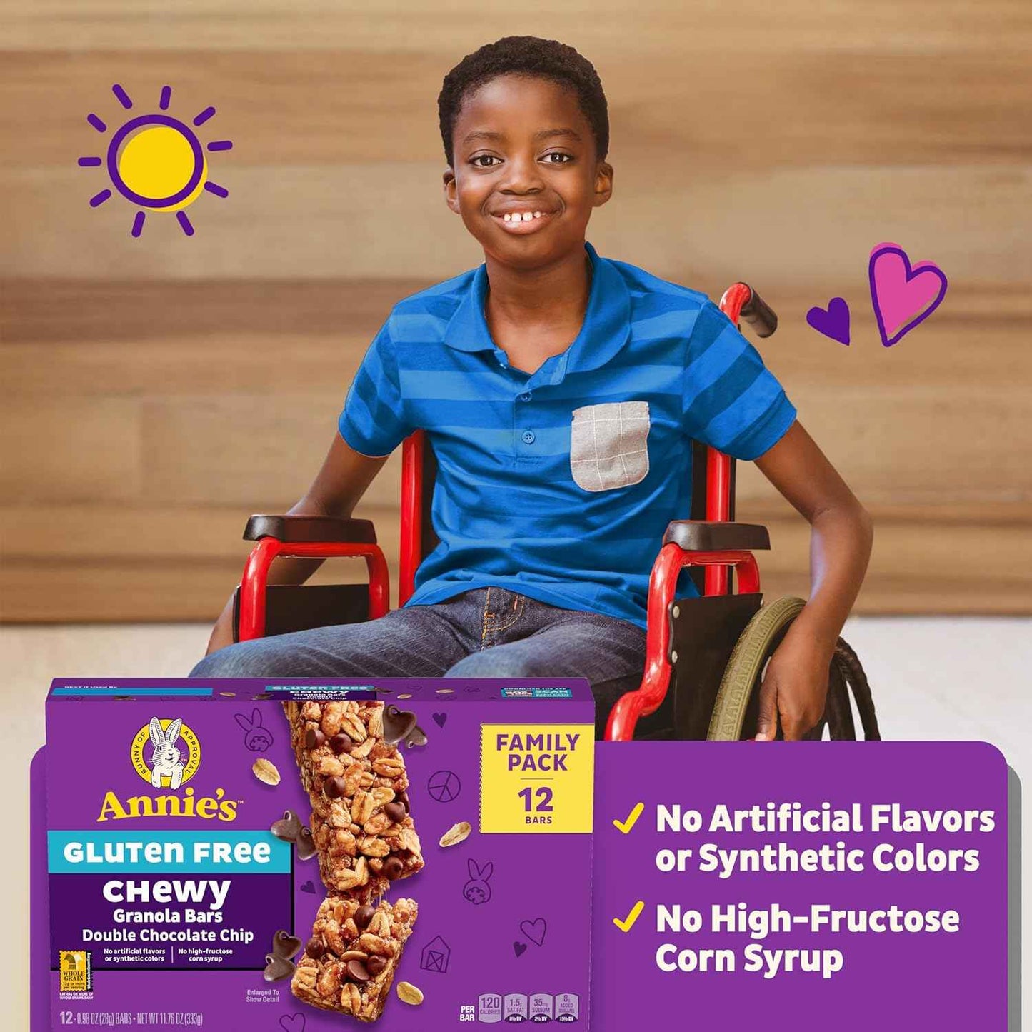 Annie's Gluten Free Chewy Granola Bars – Road Trip Snack for Highway Driving and Pit Stops