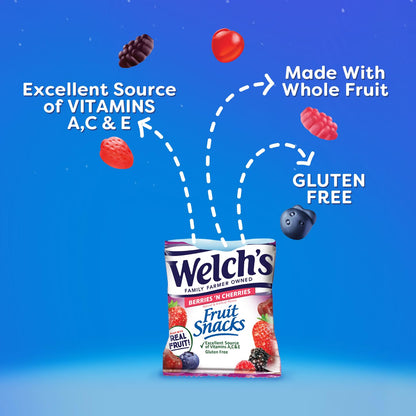 multiple flavor variants including berries 'n cherries, mixed fruit, strawberry, and fruit punch & island fruits