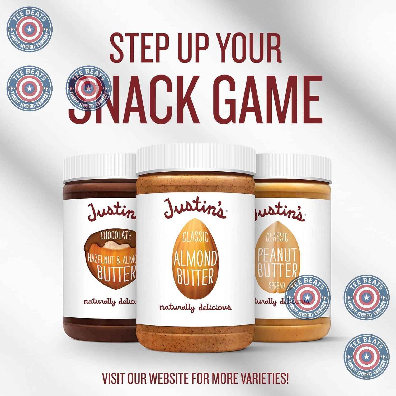 Justin’s Two-Ingredient Peanut Butter – Safe School Snack Jar for the Lunchbox Packing Station