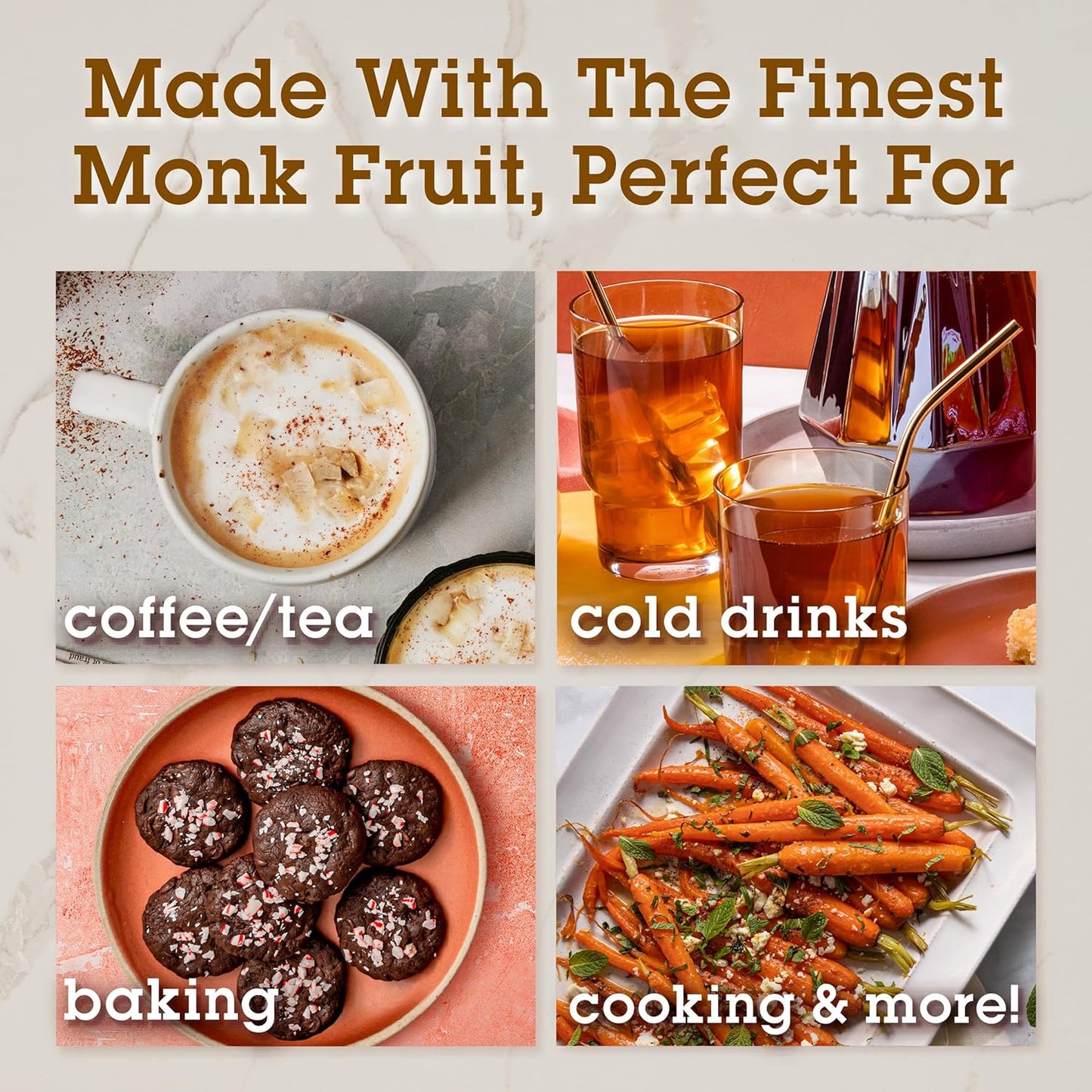 multiple formats: 16 oz bulk baker's bag (golden) and 1.12 oz portable packets (regular, pack of 1 or 2)