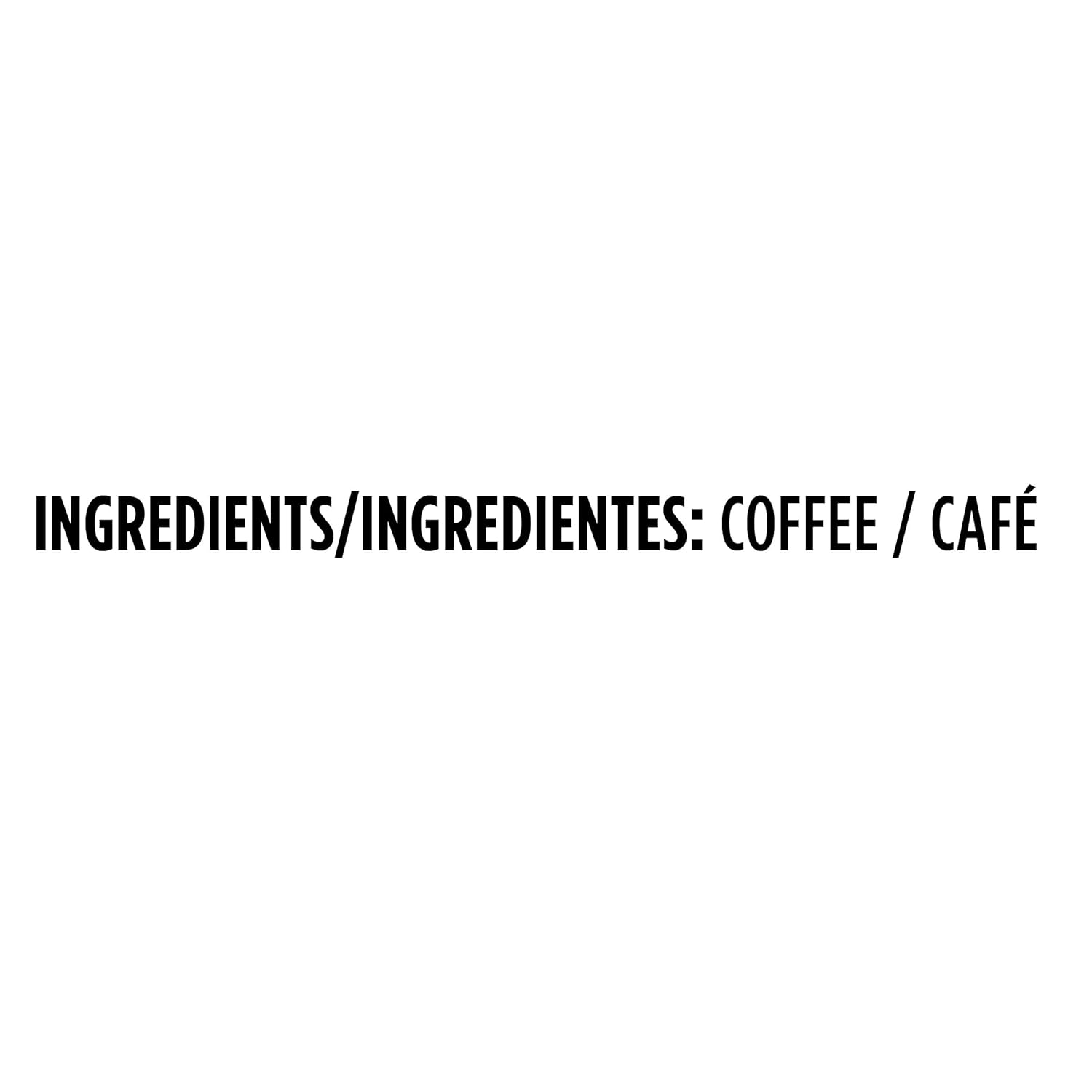 multiple formats including 1 oz singles, 8–38.8 oz canisters, multi-packs up to 12, and 180-count k-cup compatible pods