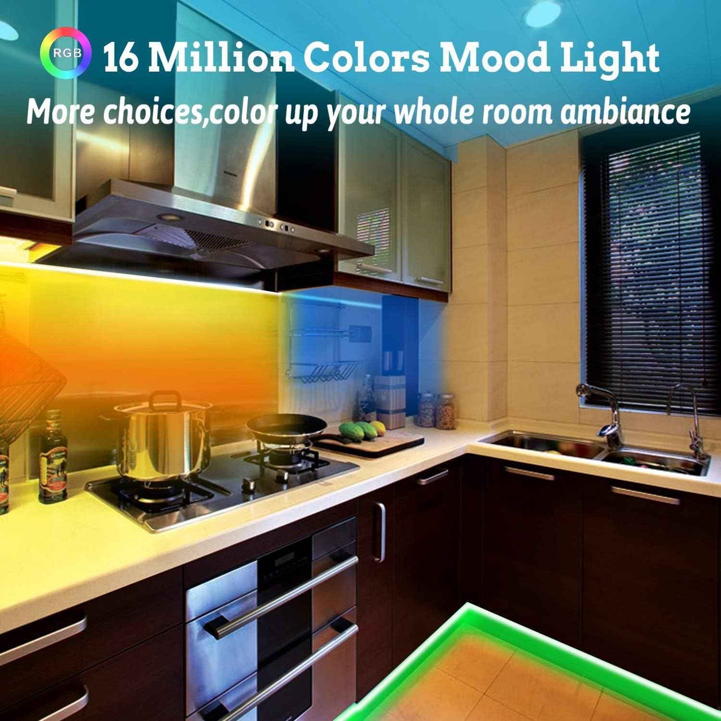 Tenmiro LED Strip Lights – Kids Room Decor Lighting, Cool to Touch RGB Strip for Playroom and Nursery
